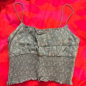NWT Pacsun blue floral tank